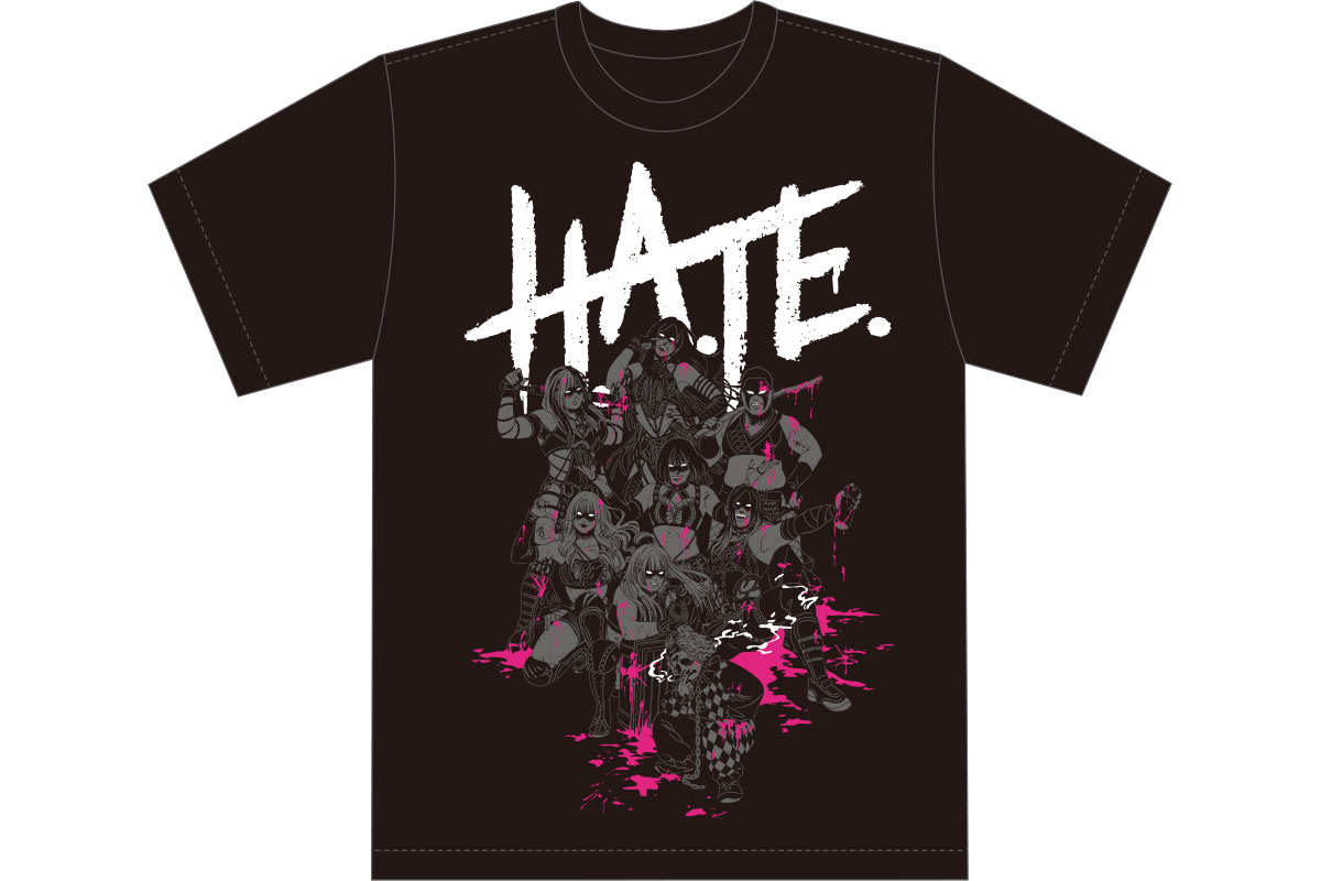 🔥受注販売🔥】 大人気「H.A.T.E. イラストTシャツVer2」 「H.A.T.E.壱
