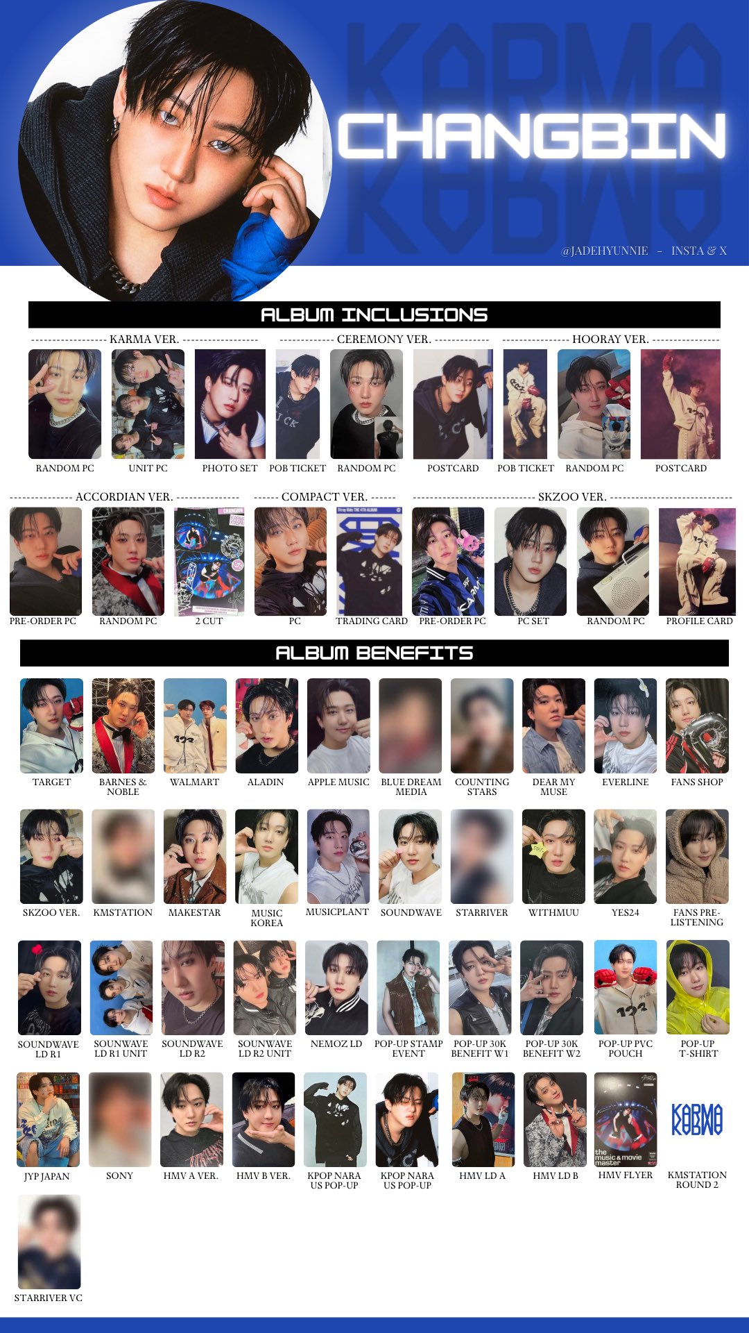 Straykids KARMA FANS 限定 リスパ特典 トレカ全員8枚セット Stray