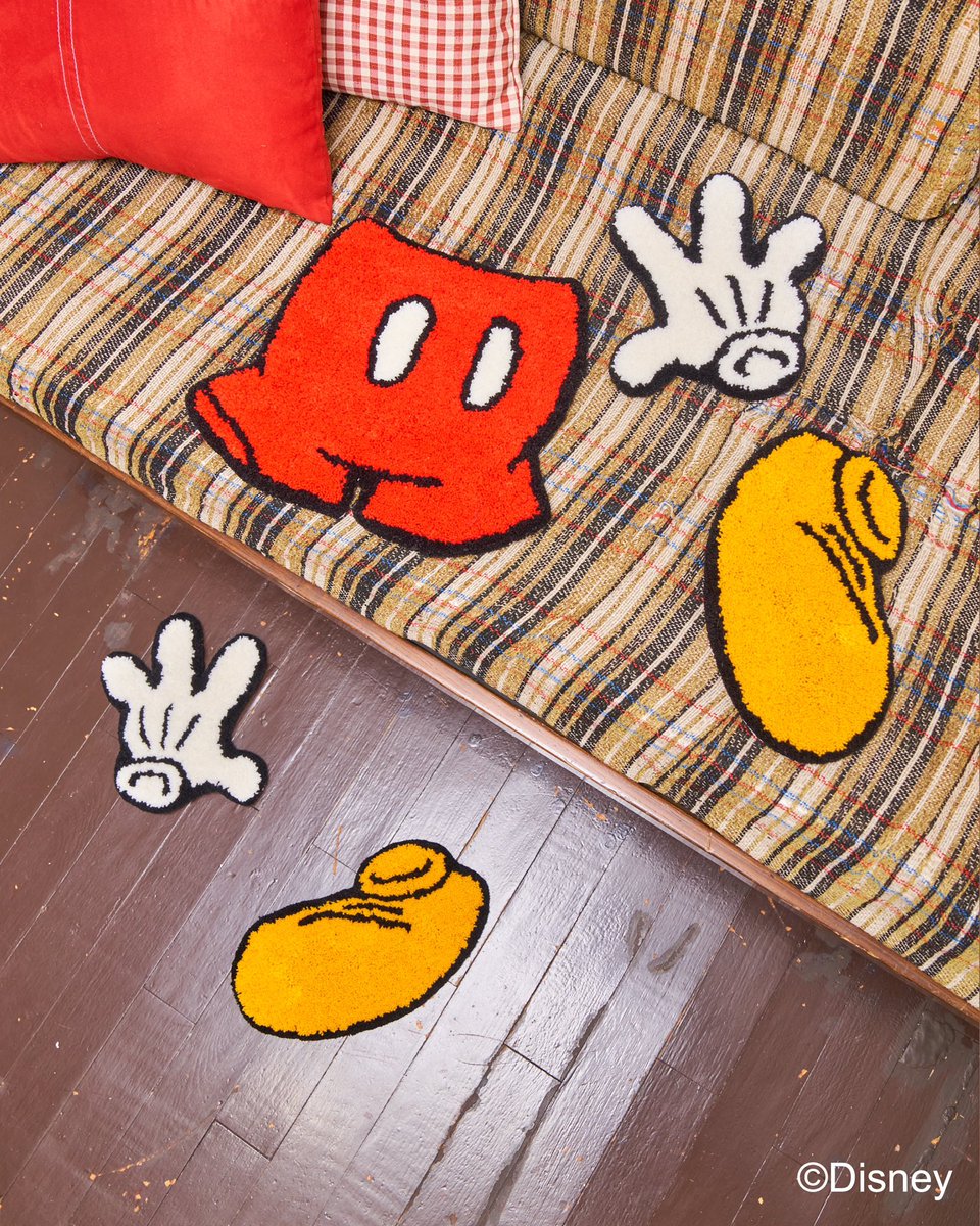 MIYOSHI RUGによるミッキーのラグマットコレクション。抽選受付を開始