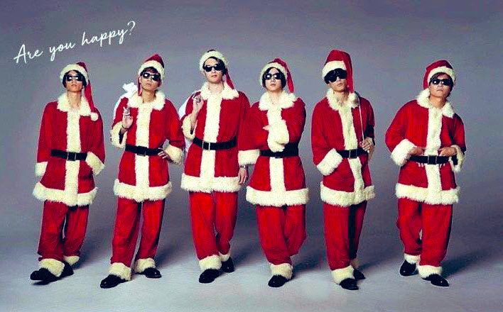 ブラックサンタのSixTONESとサングラスサンタのSixTONES