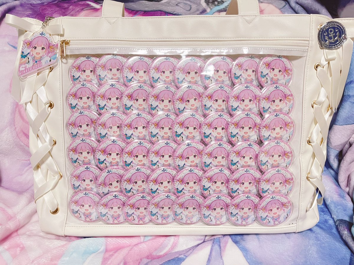 湊あくあノンストップストーリー缶バッジ48個痛バ完成しました