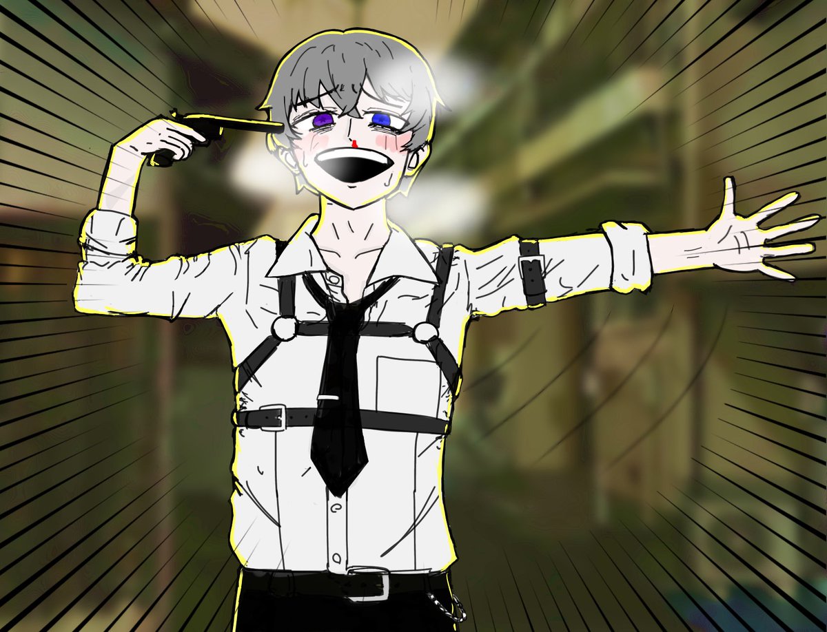 大会見ながら書いてたトーマスくん。エロい。 #ニート部アート #Tomas