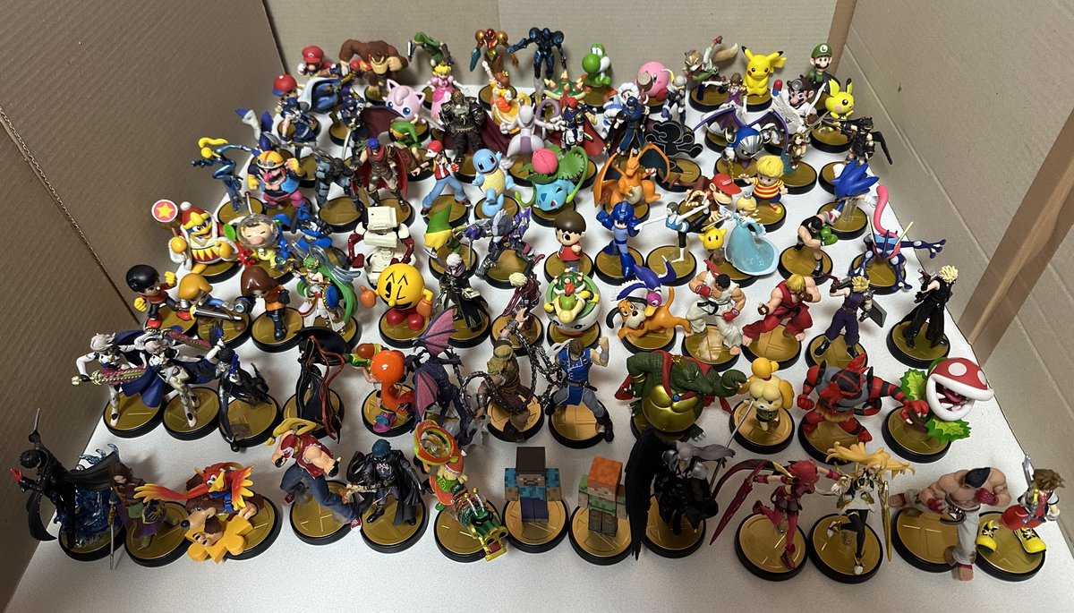 大乱闘スマッシュブラザーズ」シリーズの全ファイターamiibo、94体が