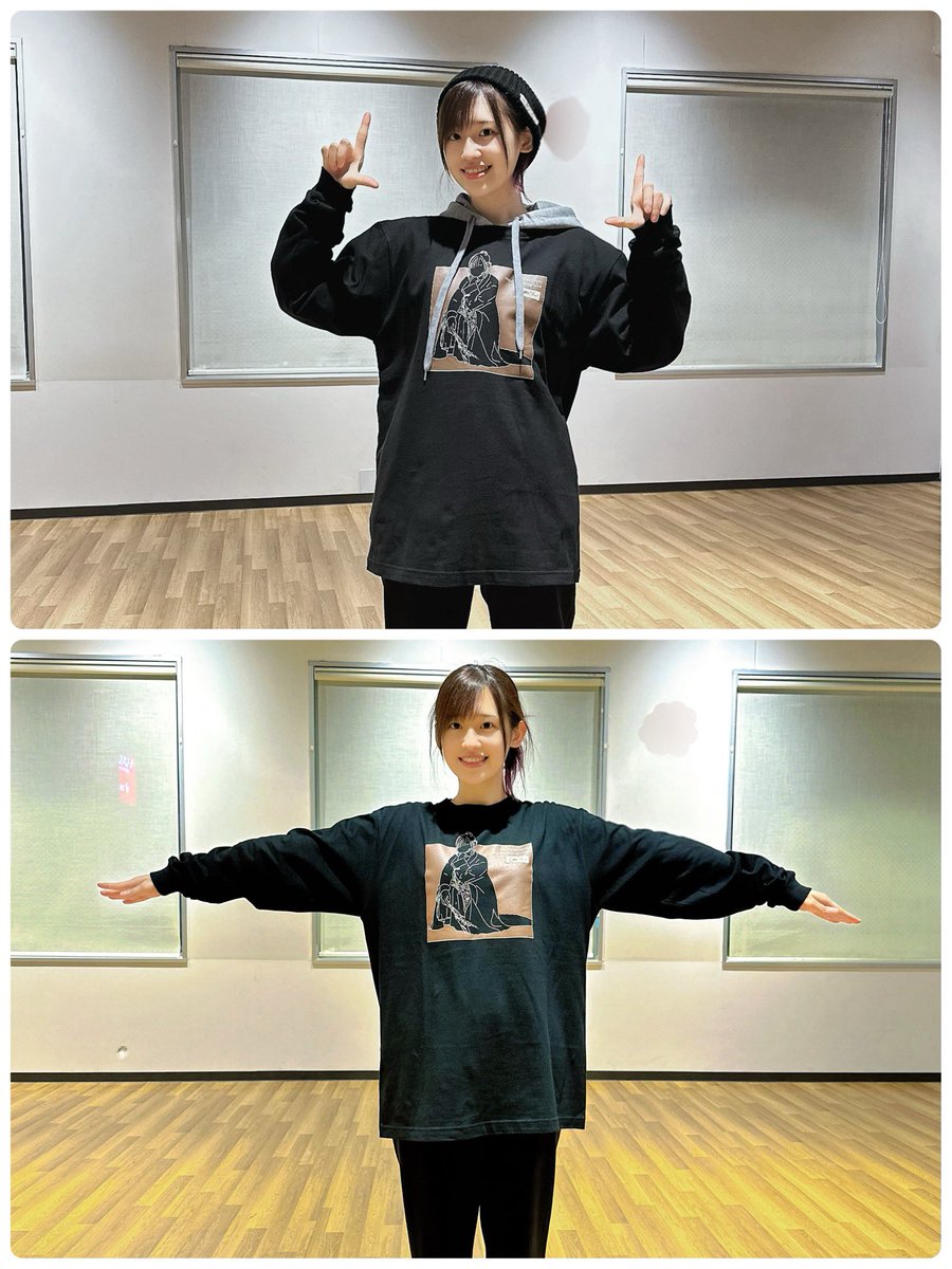 I編むYou ニット帽(フリーサイズ)と黒のL！ 中に別パーカー着ても