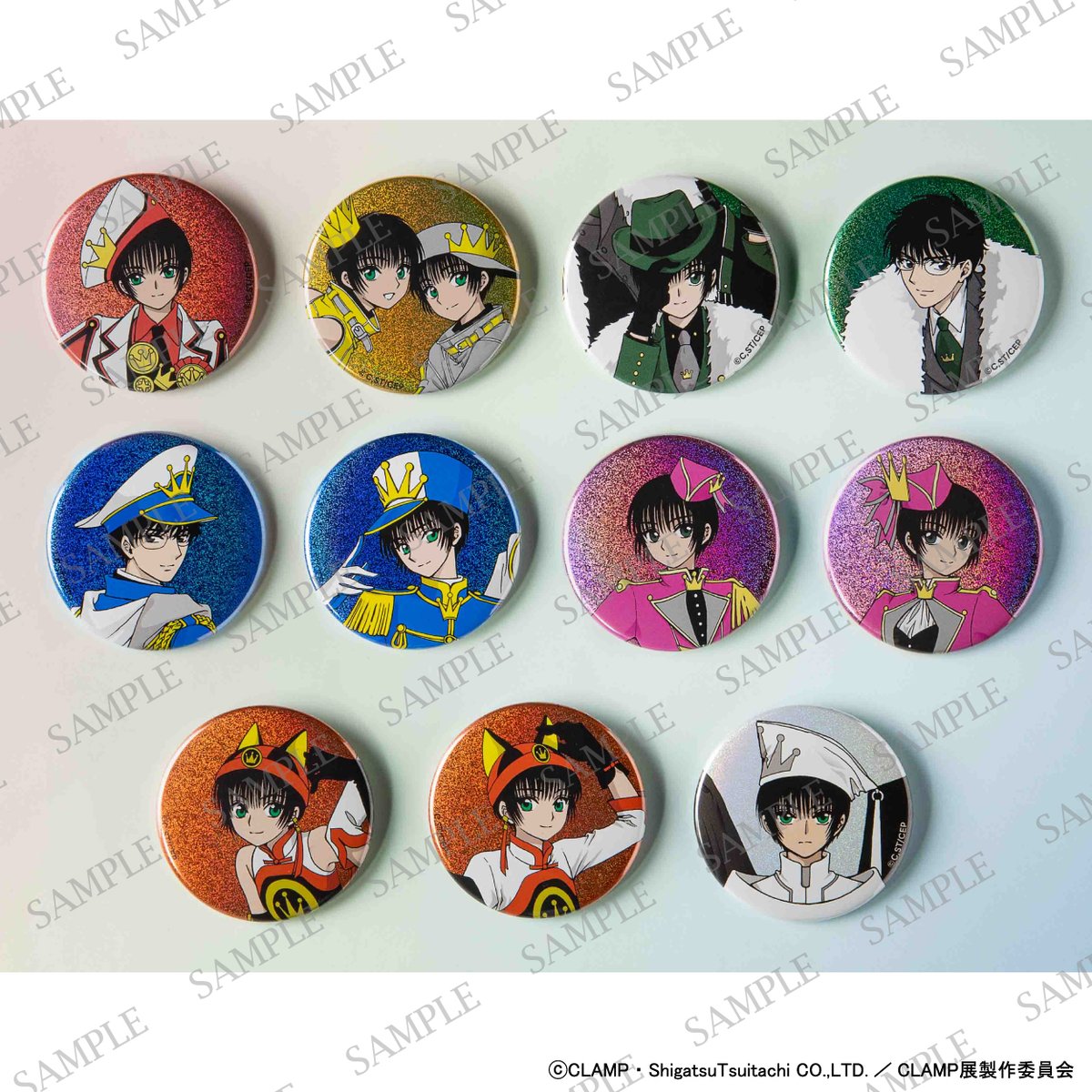 ◤CLAMP展 商品情報◢ □ホログラム缶バッジコレクション 東京BABYLON