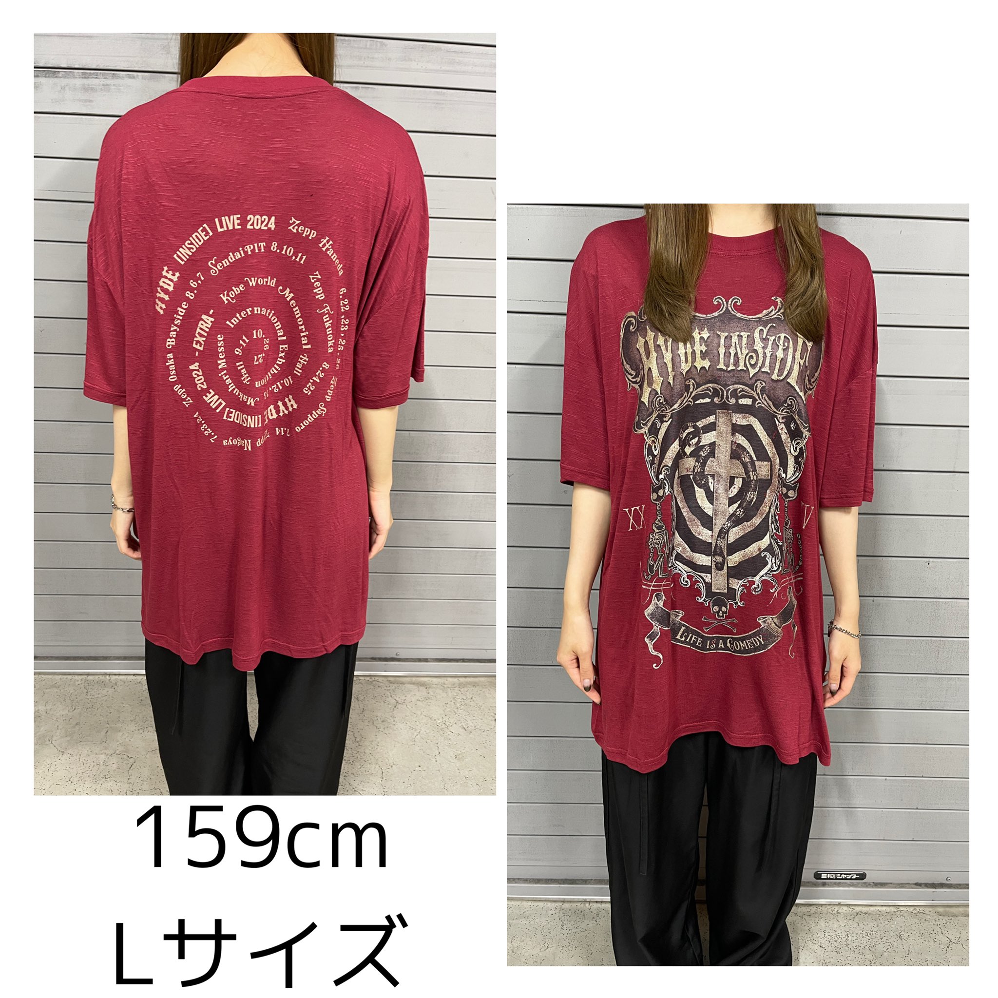HYDE ラルクBEAUTY&THE BEAST 限定 Tシャツ ピンクLサイズ HYDE ラルク