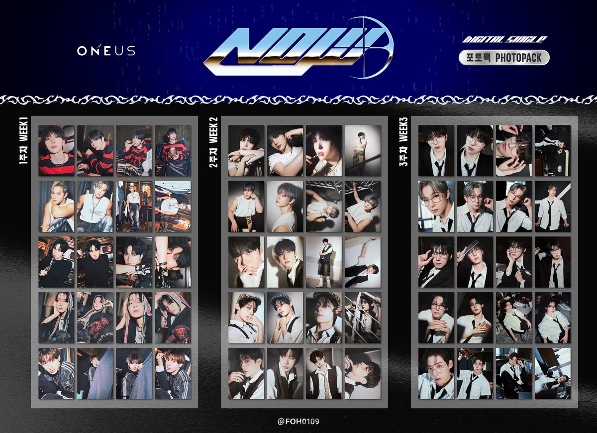 ONEUS Digital Single - NOW Photocard Template Photopack 포토팩 원