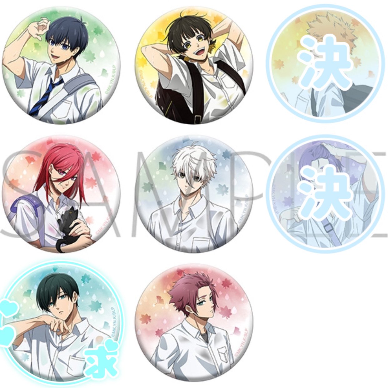 ブルーロック 千切 缶バッジ ルームウェア autumn