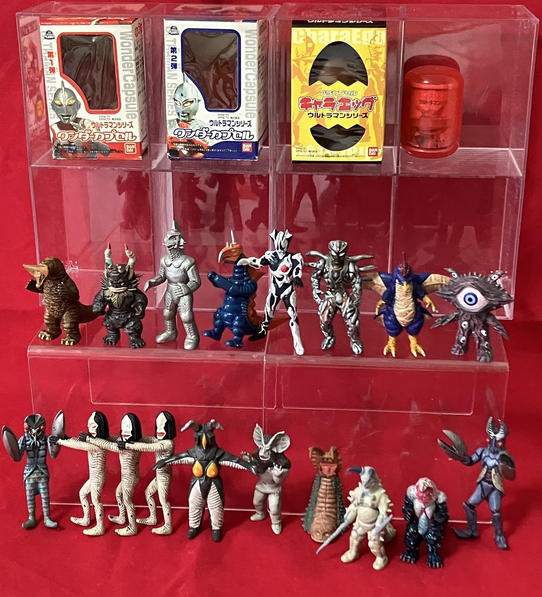 ワンダーカプセル #キャラエッグ #ウルトラマン シリーズ 怪獣たちも