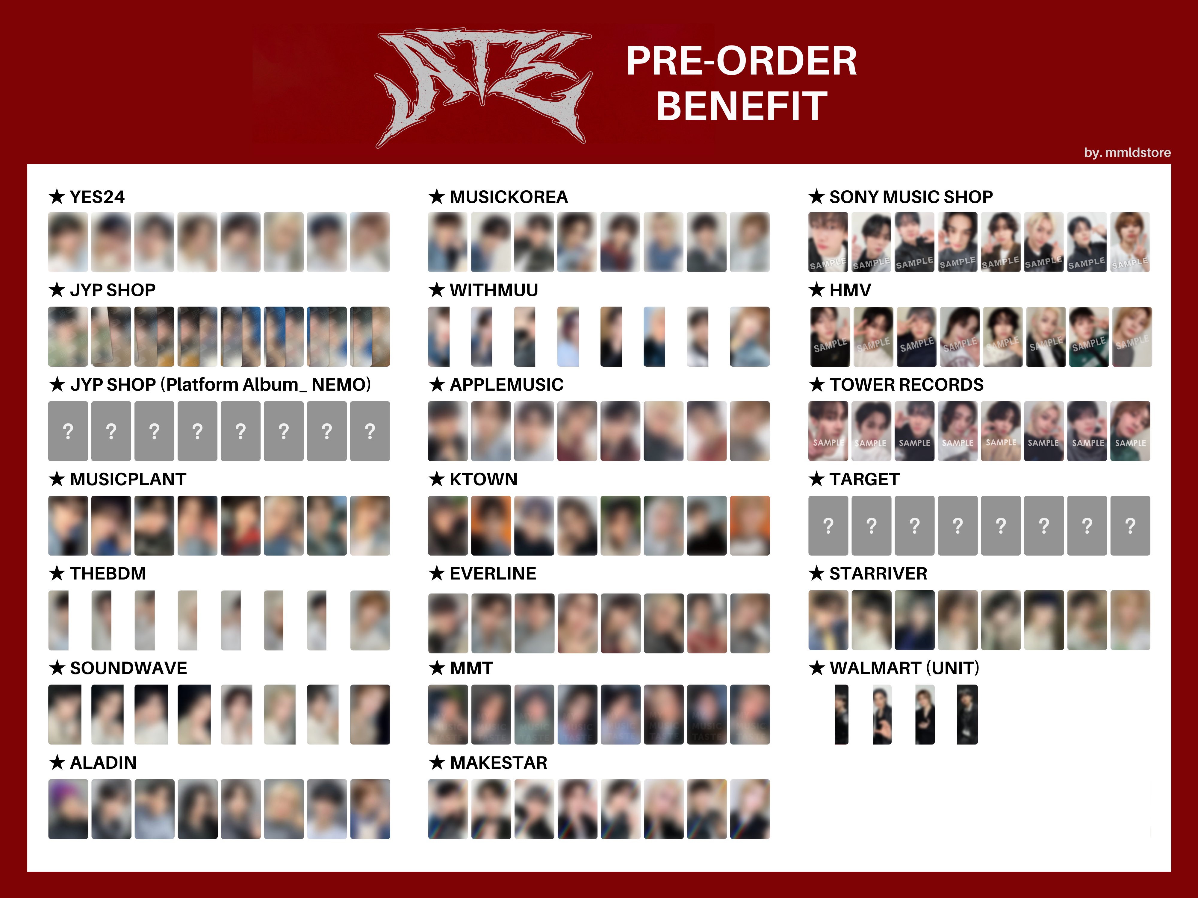 Stray Kids スキズ カムバ 2024② “ATE” 形態・予約特典トレカ一覧