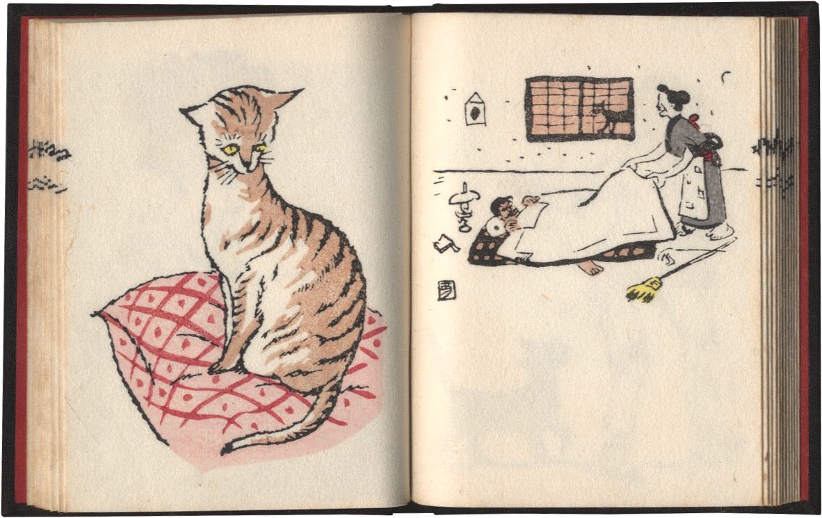 木版豆本「猫」竹久夢二作（貴重豆本）