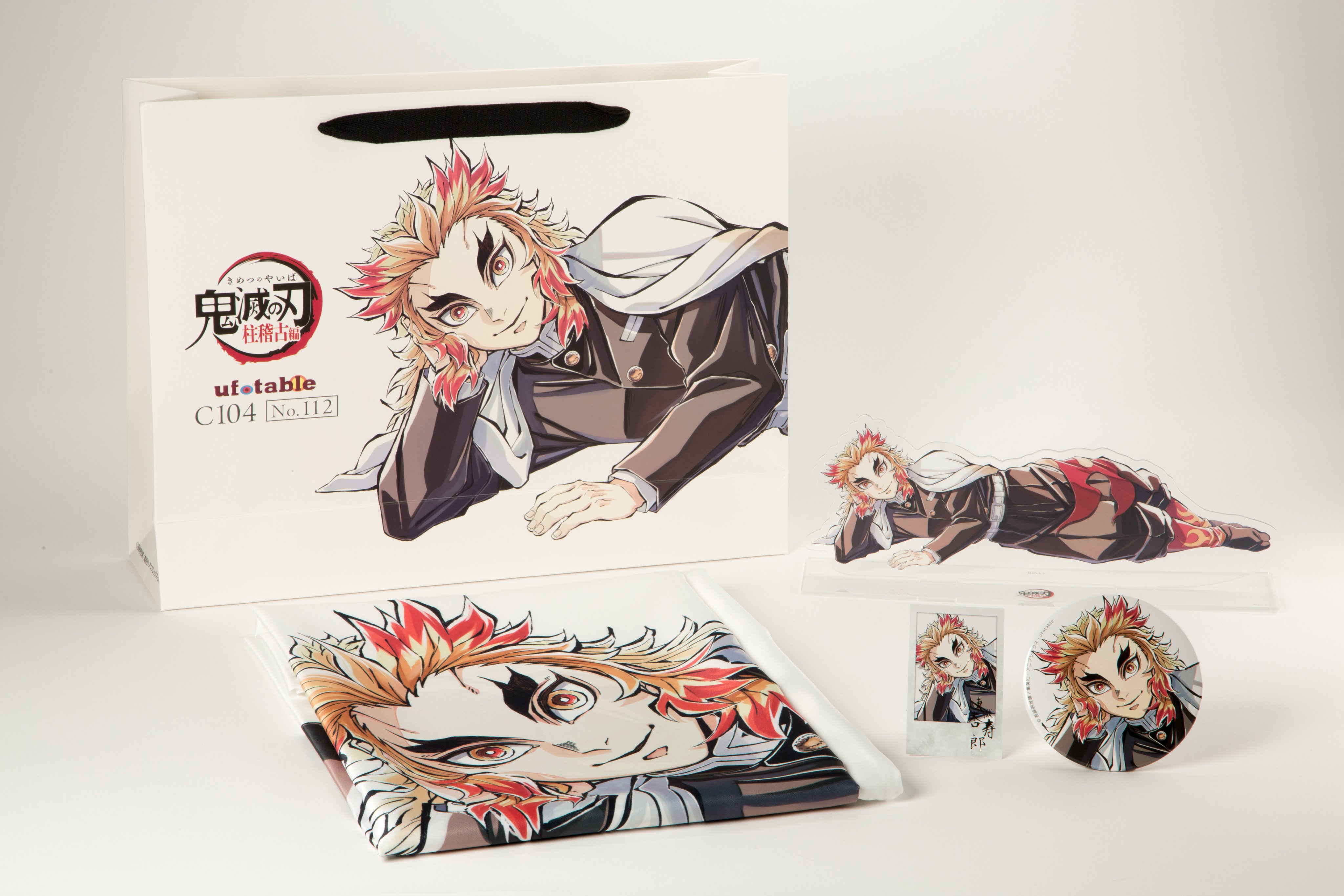鬼滅の刃 ufotable コミケ C104 煉獄杏寿郎 等身大 布製ポスター 鬼滅