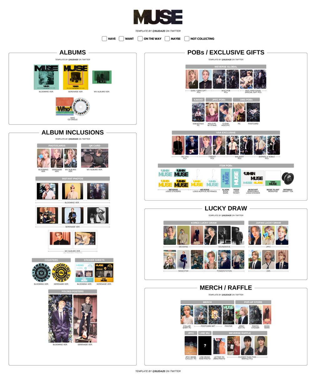 MUSE Template 95% completed ✓ Just missing: - JPFC member