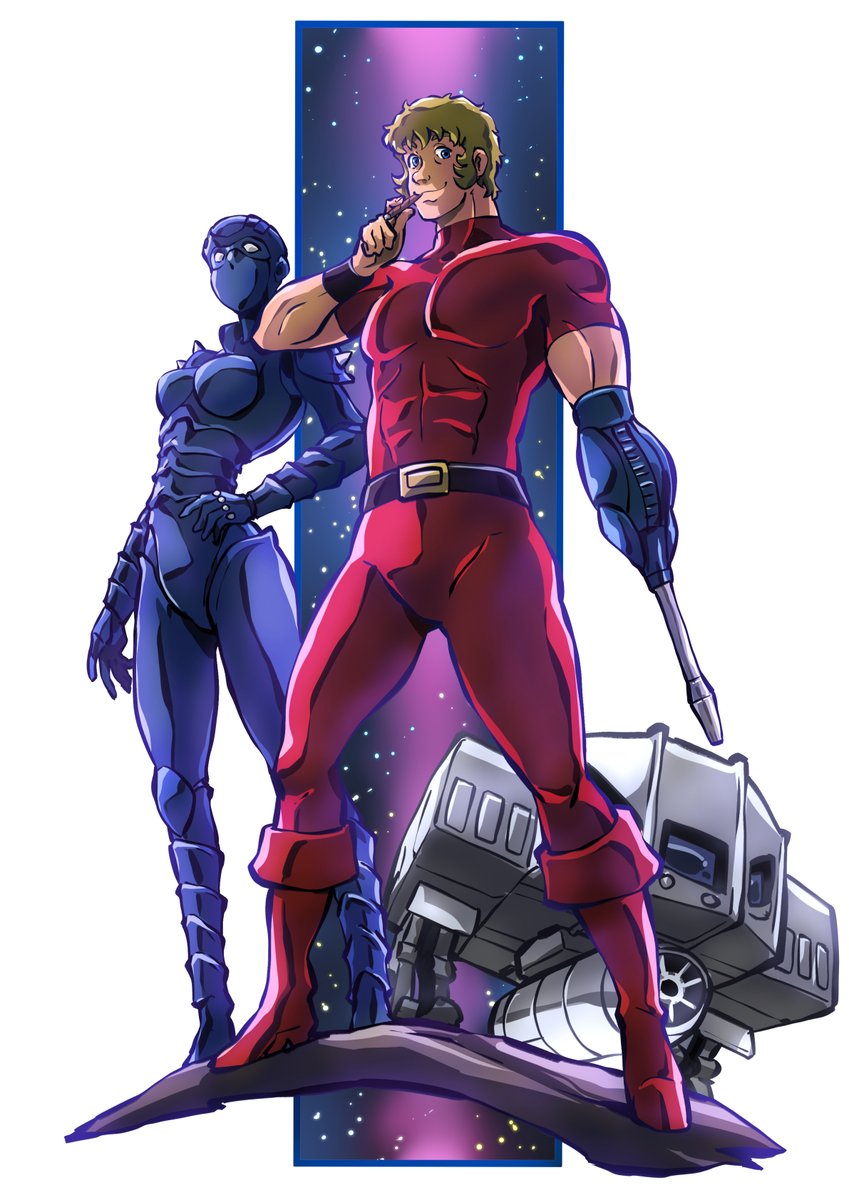 寺沢武一先生の一周忌。 早いなあ。 という事で過去絵、コブラは最高