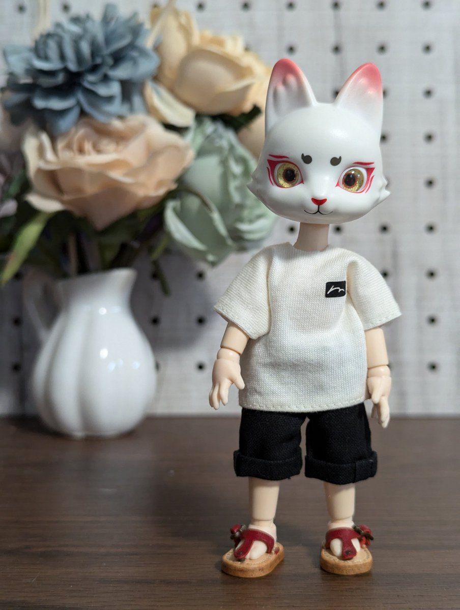 カプセルドールのキツネちゃんを手に入れたのでカスタムしてみました