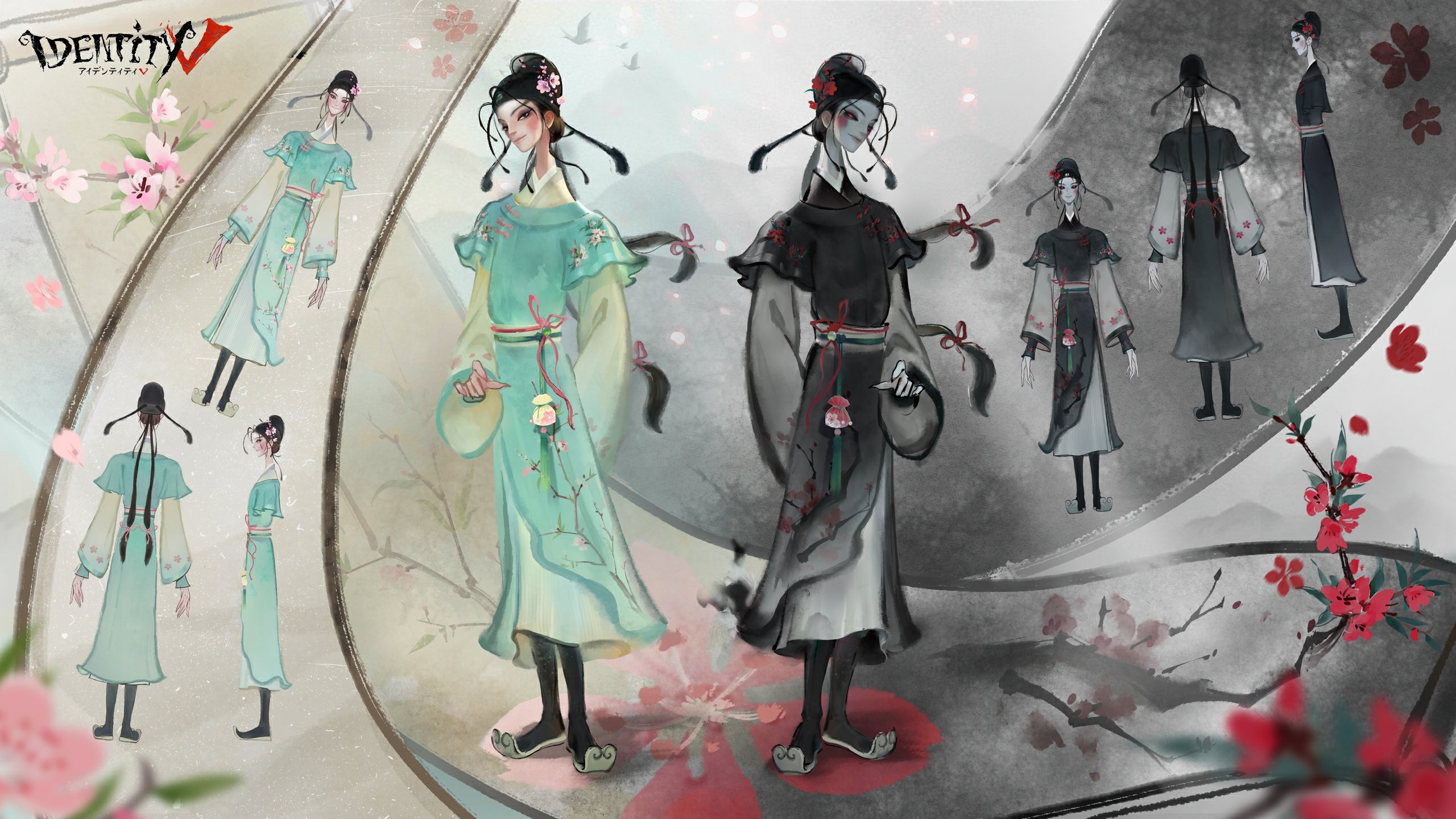 IdentityV 第五人格 白黒無常 残花の涙 SSR衣装 76枚 IdentityV 第五