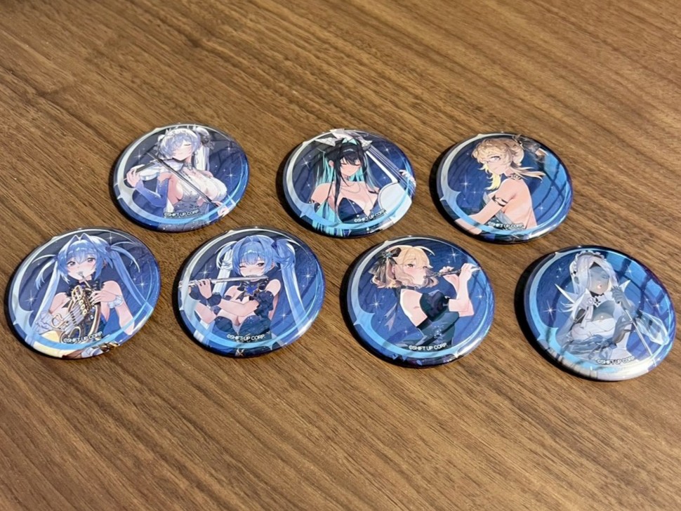 ○○#NIKKE オケコン 限定グッズ🎼○○ 🎶ランダム箔押し缶バッジ(全7