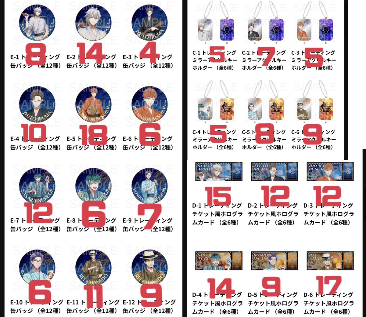 ヒプマイ オンラインくじ 左馬刻 ヨコハマ 8周年 缶バッジ ヨリ まとめ