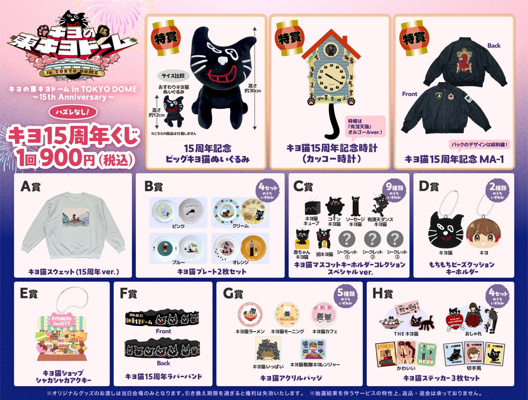 キヨ15周年くじ 特賞 キヨ猫15周年記念時計(カッコー時計) キヨ15周年