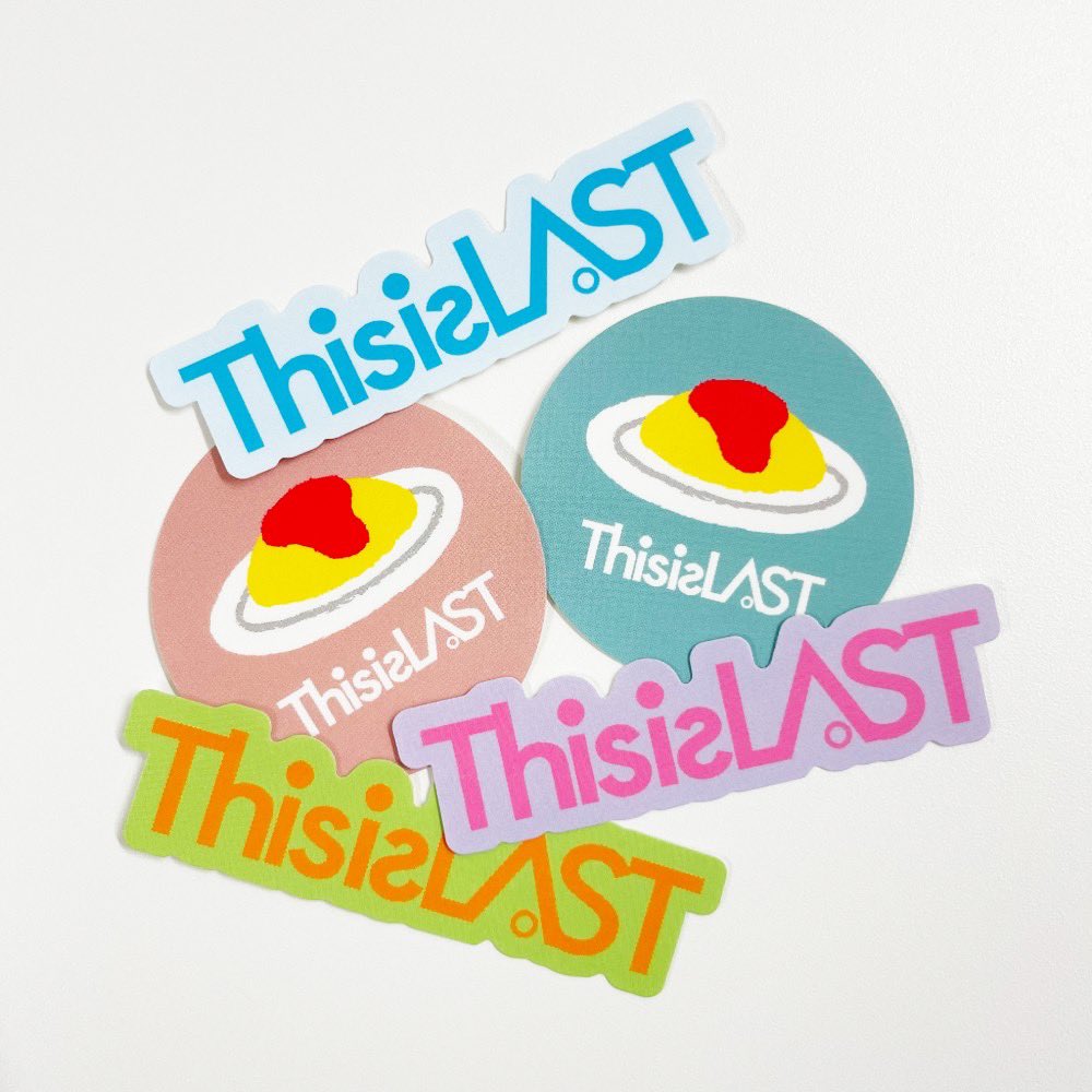 This is LASTラバーバンド、ステッカー ThisisLAST NEW OFFICIAL GOODS