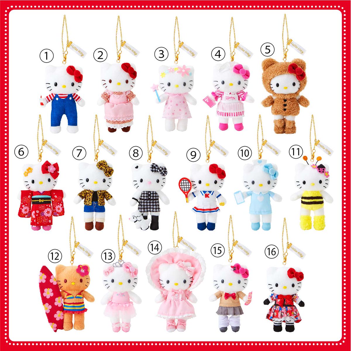 グッズの販売状況】 マスコットホルダー（全16種）は以下商品が完売