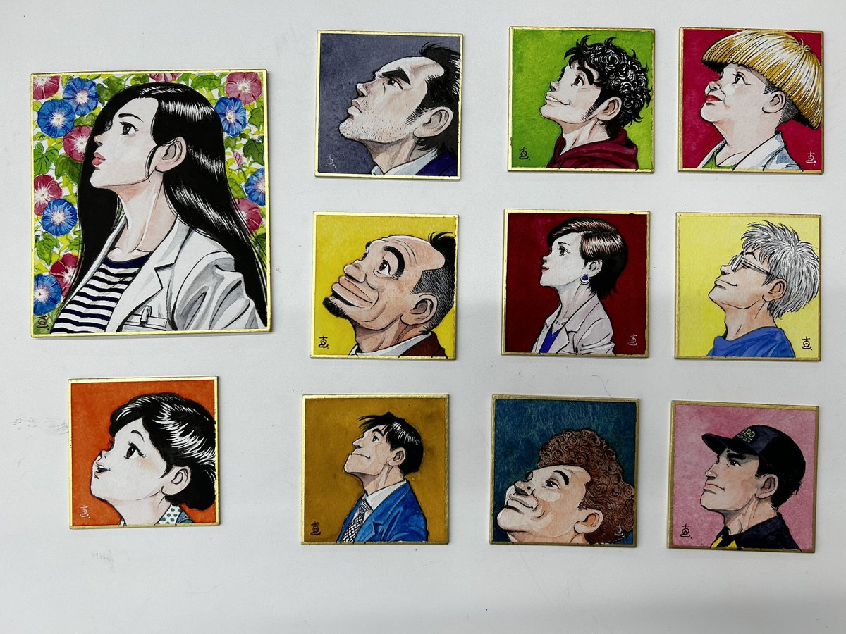 新作ドラマ放映が嬉しくて、マンガ「監察医朝顔」の登場人物(全部では