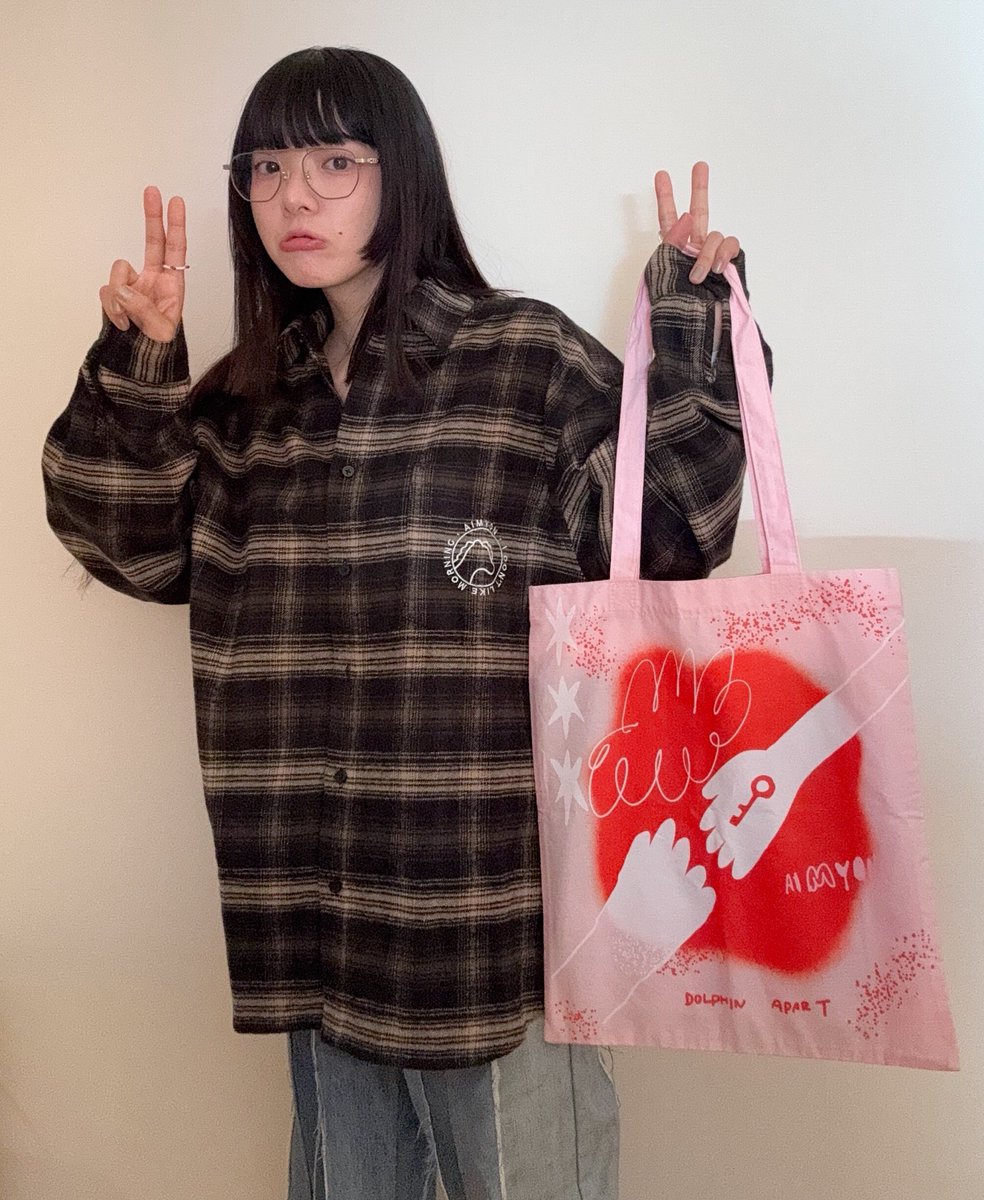 追加グッズです( ◠‿◠ )🧵🪡 ネルシャツとトートバッグができたで