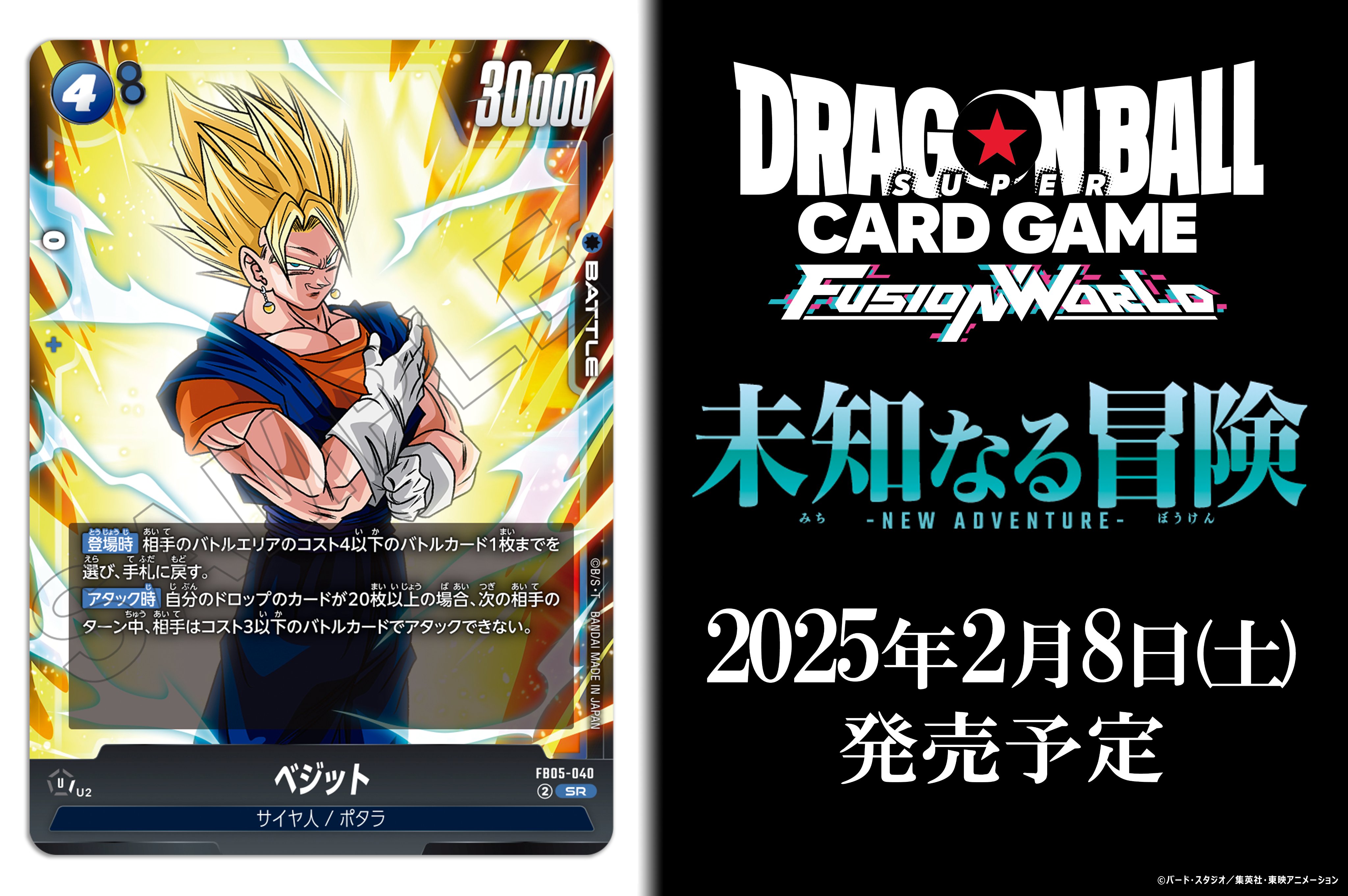 未知なる冒険 ベジットリーダーパラレル 未知なる冒険 ベジット