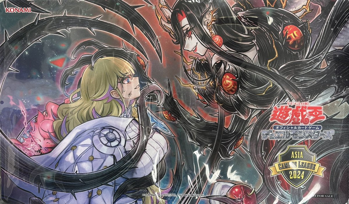 遊戯王 プレイマット】 「アザミナ・アーフェス」 ASIA CAMPUS LEAGUE