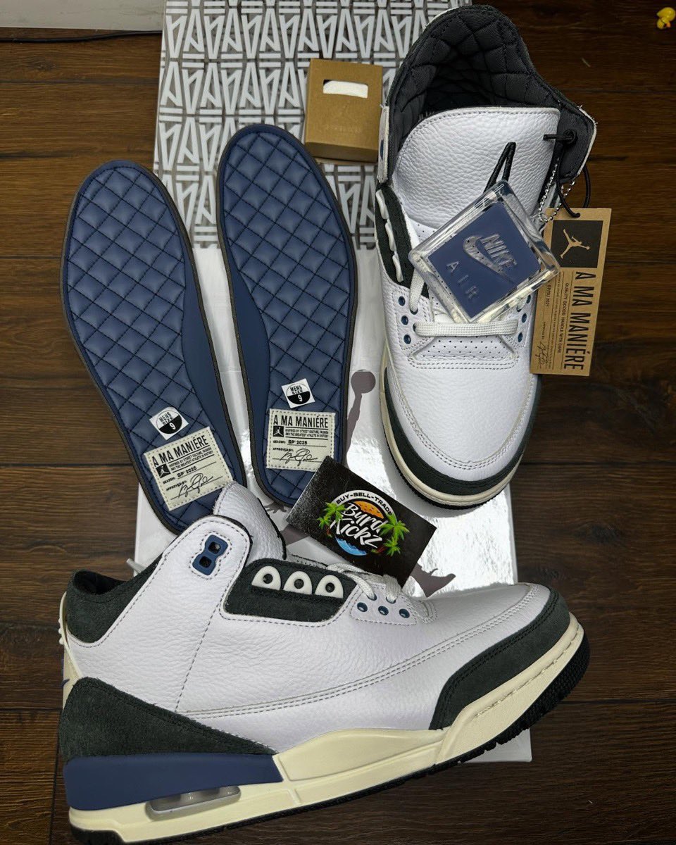 A Ma Maniére x Nike Air Jordan 3 Retro OG SP GH “Diffused Blue”が