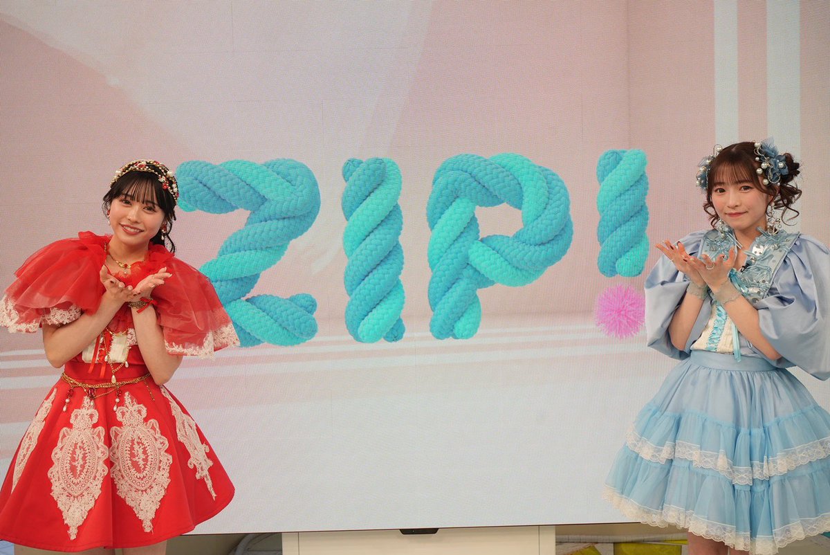 日本テレビ系 『 ZIP! 』出演させて頂きました！🩵 CUTIESTREET の水色