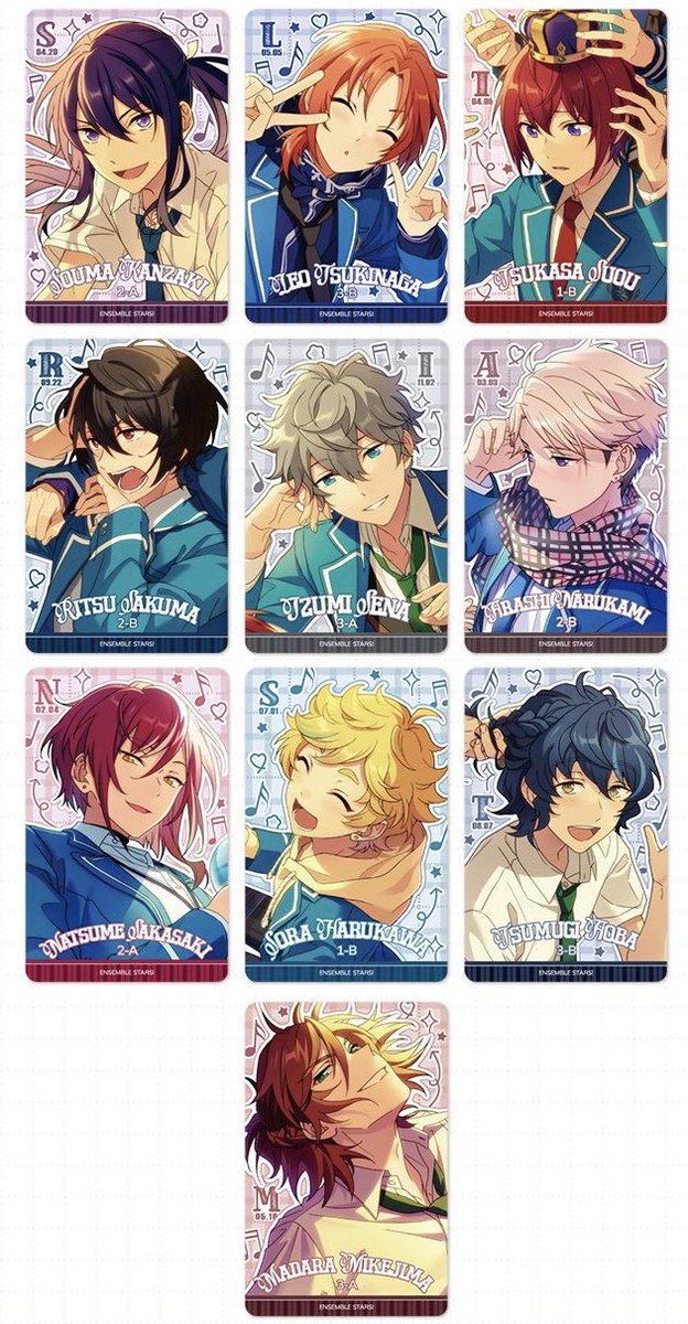 あんスタ 中国 -星夢絵趣- ポラロイド 全絵柄公開 サイズ:63*89mm 販売