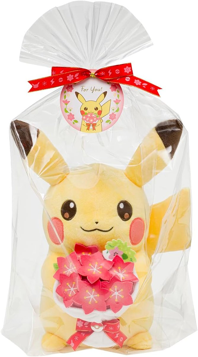 Amazon】 「ぬいぐるみ For You! ピカチュウとグラシデアのブーケ