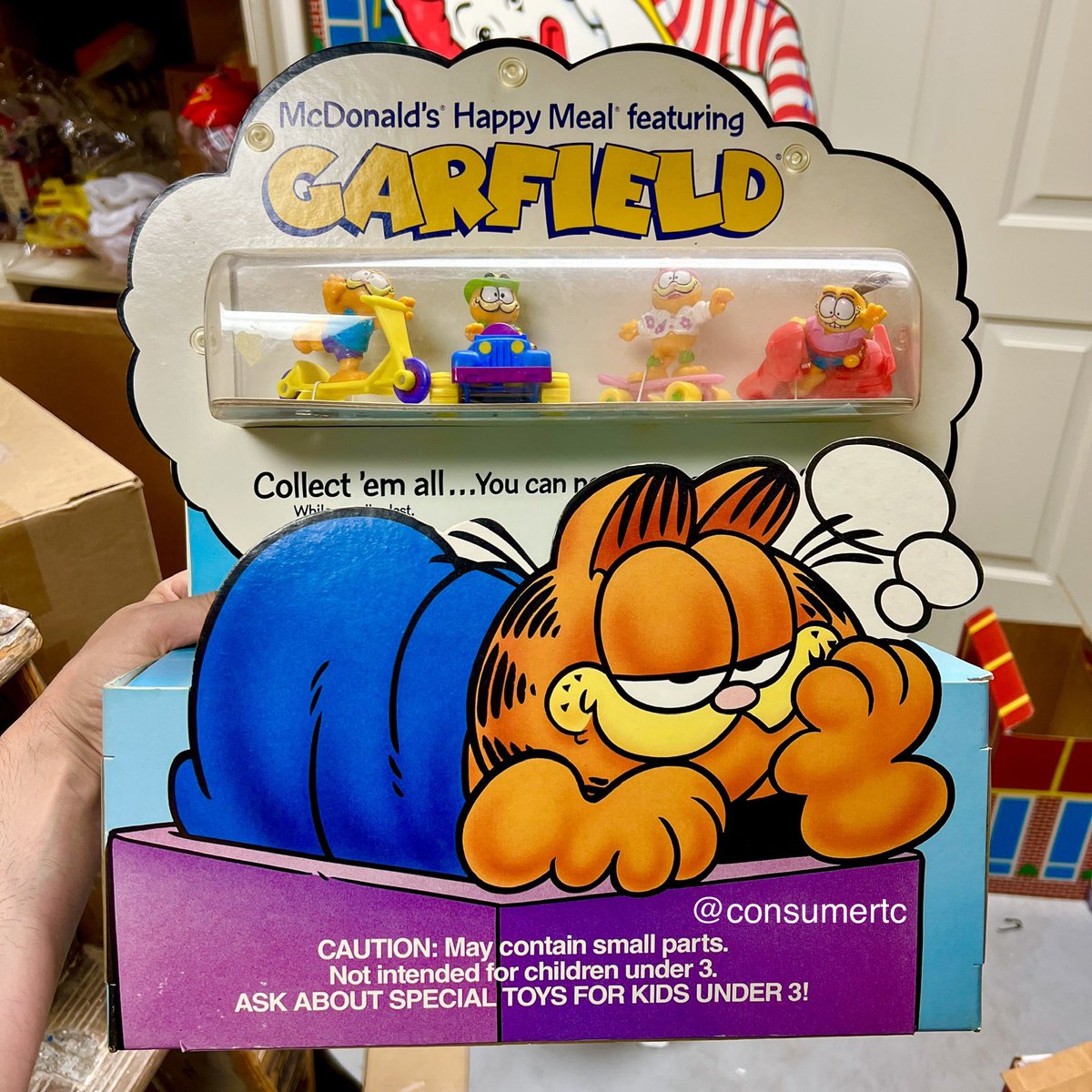 The Garfield Happy Meal countertop display - one of the most