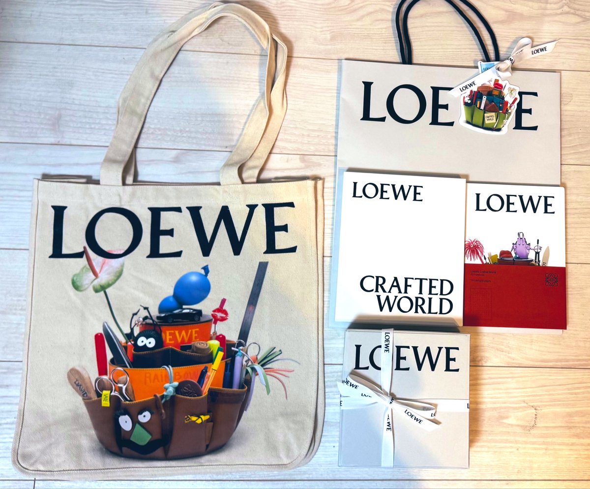 ロエベ クラフテッド・ワールド展 購入グッズ等 タオルセットは