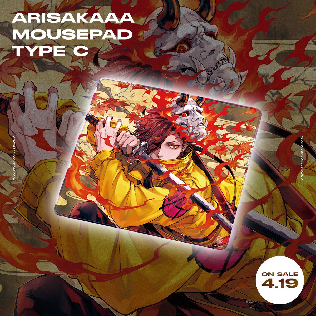 Crazy Raccoon だるまいずごっど様 マウスパッドイラスト描かせて