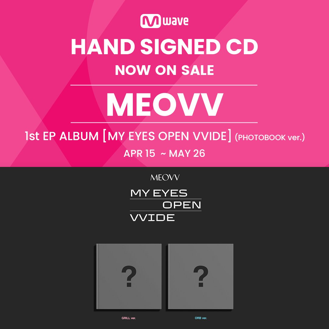 Mwave shop] #MEOVV の直筆サイン入りCDを購入できます。 💿商品