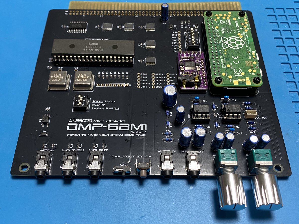 X68000用 最新型 MIDIボード DMP-6BM1で遊ぶ！ 当ボードは、純正MIDI
