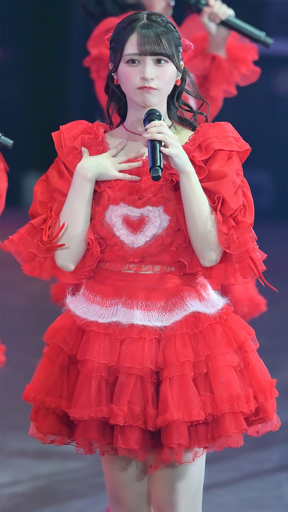 佐々木舞香 直筆 ヒキ 生写真 黒衣装 アリーナ衣装 =LOVE イコラブ