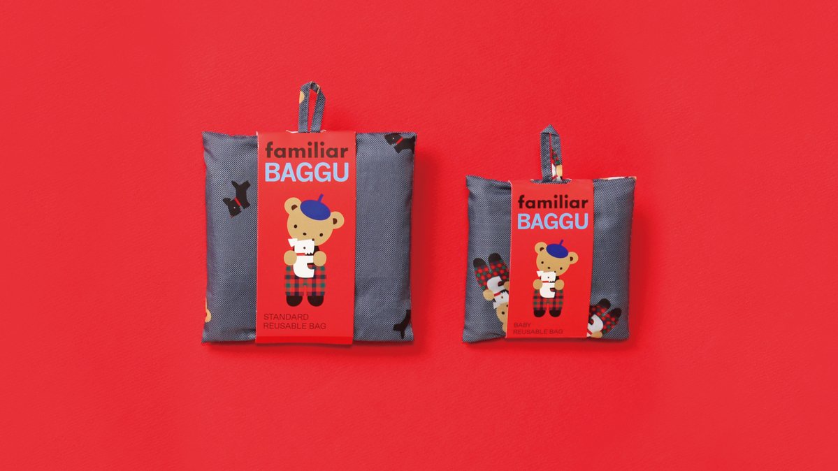 再入荷のお知らせ／ ファミリアオリジナルデザインの「BAGGU」エコ