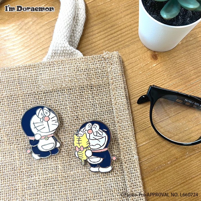 ドラえもん 科学みらい展 ボビングマスコット ピンバッジ ドラえもん