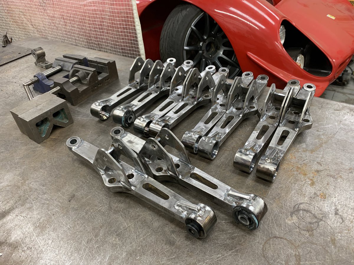 JZX系純正加工ナックル用50ミリ延長ロアアーム製品版完成！ ピロ、ゴム