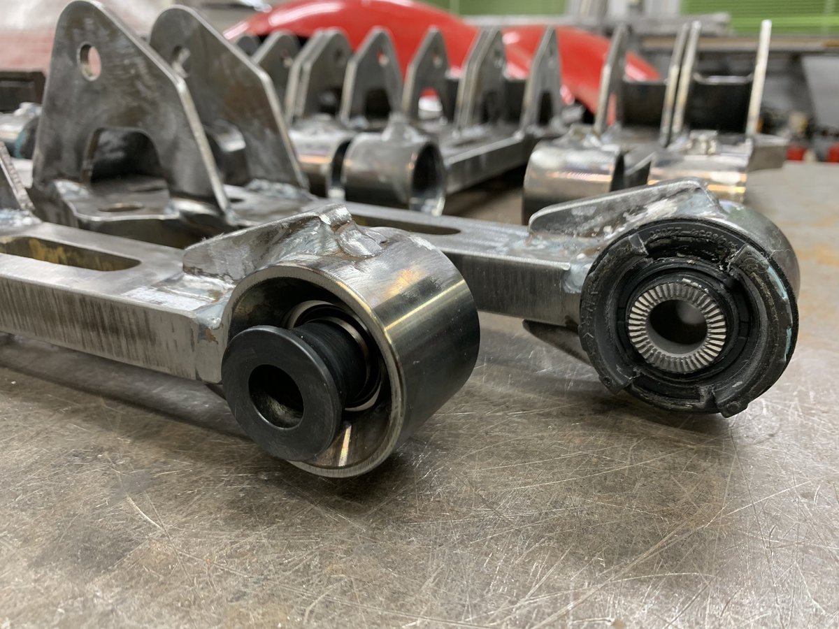 JZX系純正加工ナックル用50ミリ延長ロアアーム製品版完成！ ピロ、ゴム