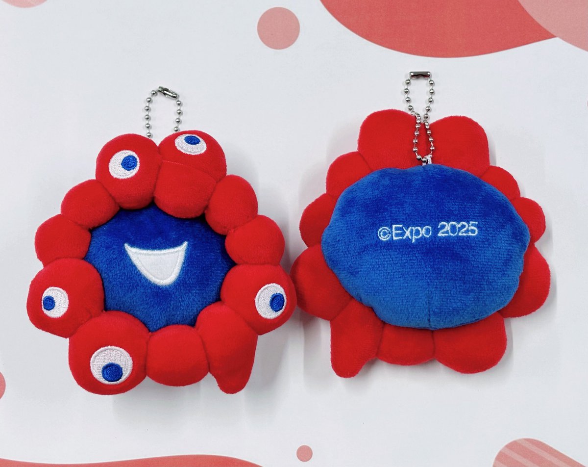 大阪・関西万博商品で人気のミャクミャクぬいぐるみボールチェーンのご
