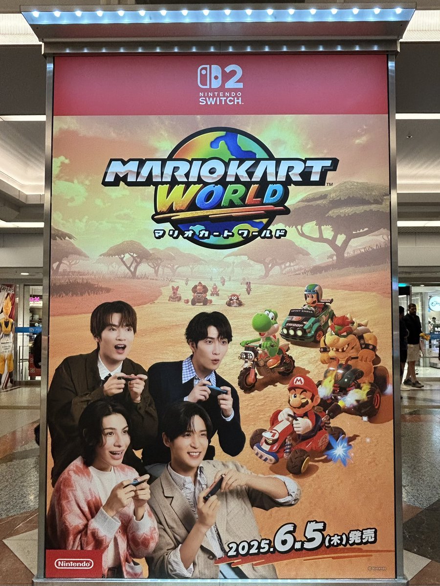 大阪にも Nintendo Switch 2 「マリオカート ワールド」の広告が