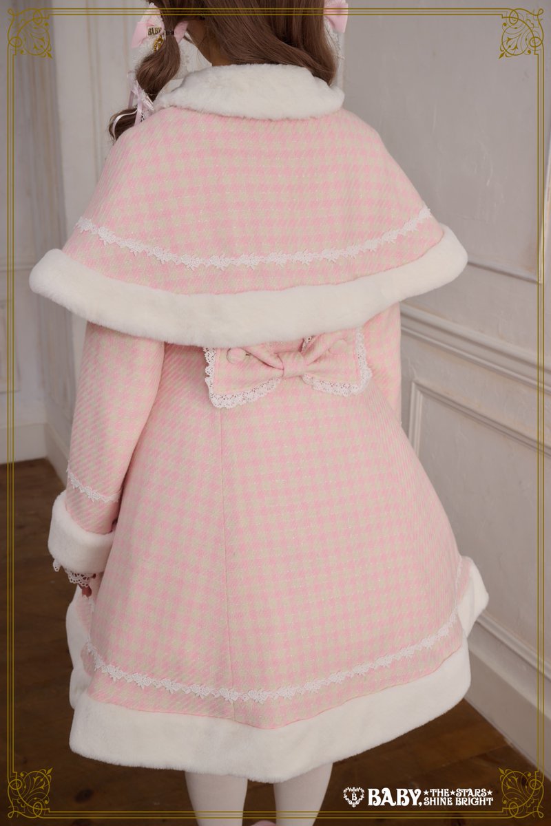 BABY新作情報】Barbieリボンミルキーコート¥68,200ピンクを小山璃奈