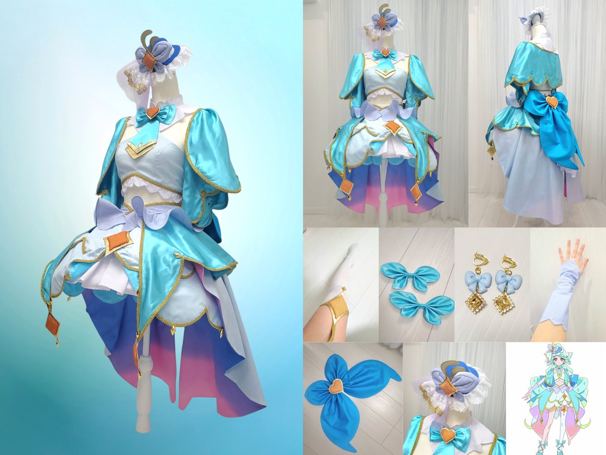 名探偵プリキュアの放送開始に合わせてコスプレ衣装を作りました