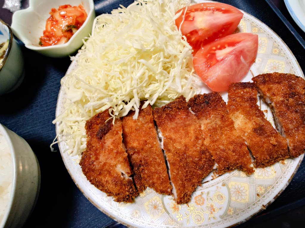 肉の日なのでとんかつと唐揚げのデブコンボを発動してしまった🤗