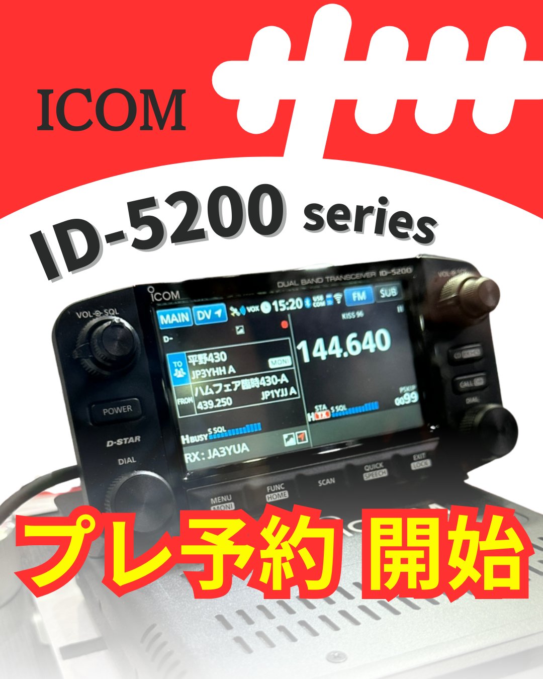 IC-R6メタリックレッド/関西版□CQオームオリジナル液晶保護シート