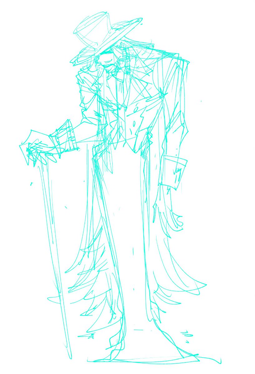 コーヒー(泥水)好き帽子屋も描いてたけどデザインがしっくりこなくて